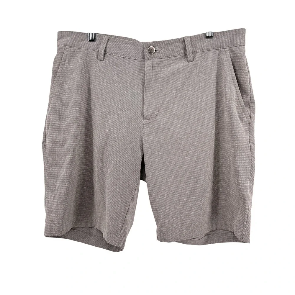 (Lot of 2) Adidas Golf Shorts Mens 34 Pre-Owned Grey/Blue Textured Performance